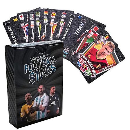 World Football Stars 55 limited edition-kort i plast (FMY) Svart
