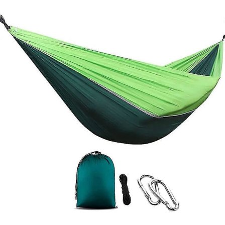 Hængekøje 270x140cm, Camping Hængekøjesæt, Camping Hængekøje, Dobbelt og Enkelt Bærbar Camping Hængekøje, Ultralet Nylon Bærbar Camping Hængekøje
