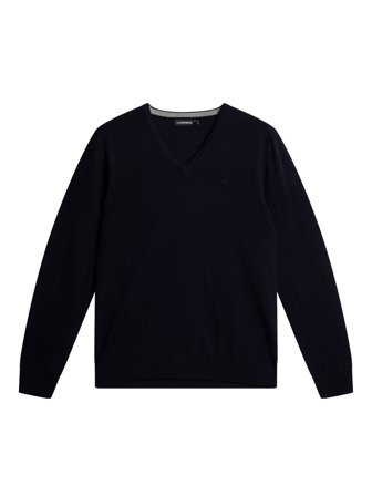 J.Lindeberg - Lymann Merino V-neck Sweater - Blau - Mann - S