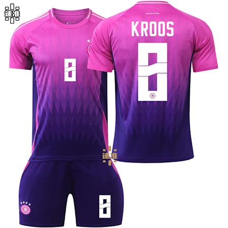 Tyskland Udebanetrøje 2024 Toni Kroos Trøje #8 1 18 8 Kroos