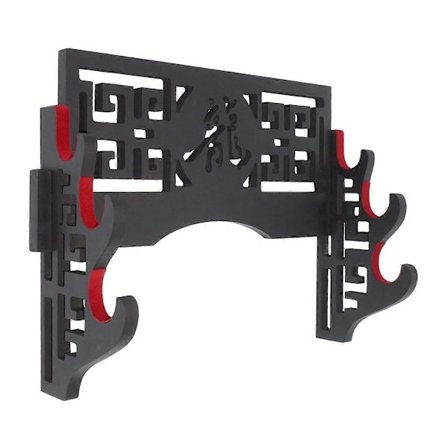 Fløyel Sverd Veggfeste Sverdstativ Holder med Filtstriper for Katana-Perfekt