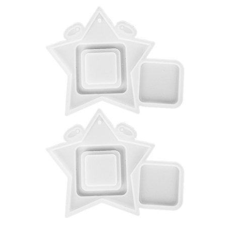 Foto Ram i Hartsform i Resin - Foto Ram i Epoxy Resin - Chokladform i Silikon - Hartsform i Resin (18X14.5cm, Vit)