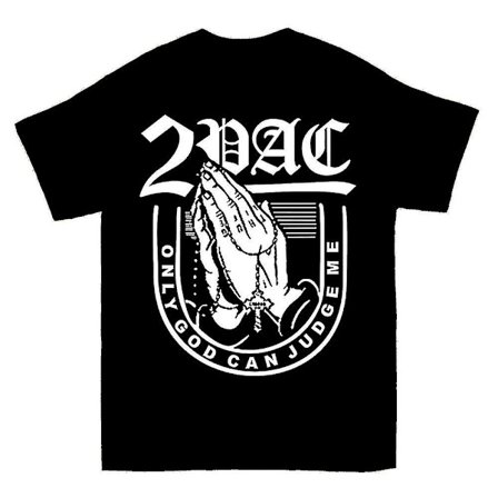 Tupac Shakur Only God Can Judge Me Lyric T-shirt