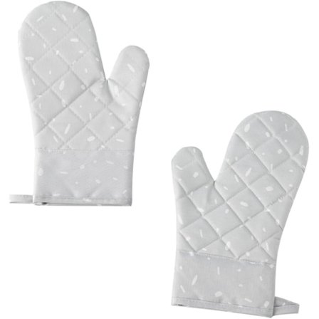 500°f Varmebestandige Ovnhandsker Grå Bagehandske Sæt Skridsikre Silikone Isolerede Grydelapper