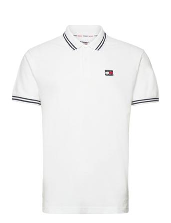 Tjm Clsc Tipping Detail Polo Polos Short-sleeved Hvit Tommy Jeans*Betinget Tilbud