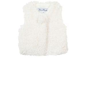 Tartine et Chocolat White Faux Fur Vest 12 Months - Coats and jackets - 12 months - White