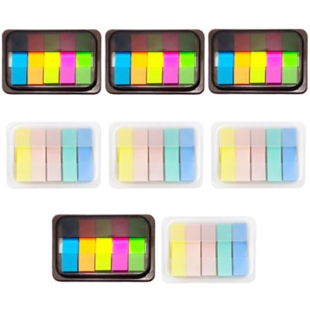 800 stk. Indeksfaner med Base Box, Vanntette, Selvklebende, Fargede