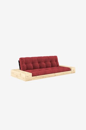 Karup Design - Base Sovesofa m. 2 sidebokse Tre-personers - Rød - Sovesofaer - Fra Homeroom