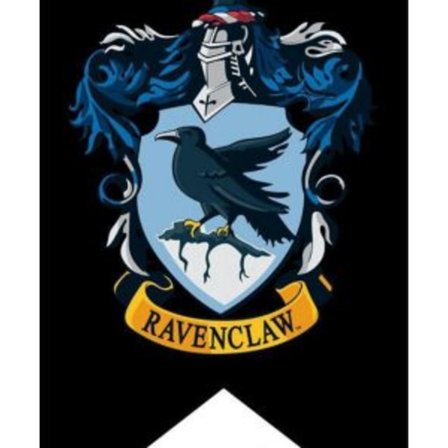 LAGERRENSNING Harry Potter Flagga svart bakgrund 125*75 cm - Ravenclaw