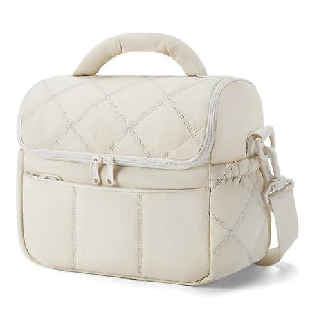 Isolert Lunsjveske Søt Vattert Matboks Lett Fluffy Vanntett Lunsjveske