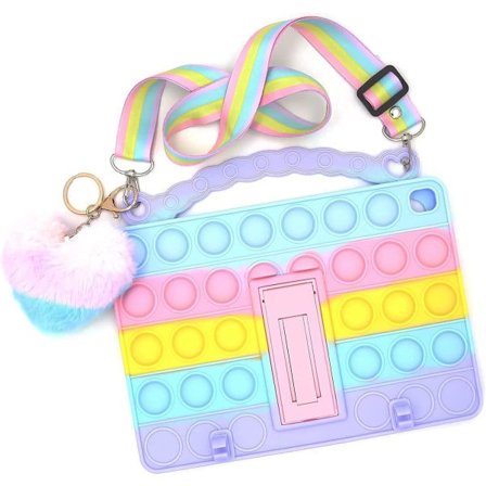 Popit-deksel for barn til iPad 9. generasjon, iPad 8./7. generasjon, støtsikkert barnedeksel til iPad 10,2" 2021/2020/2019