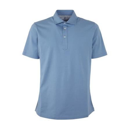 Brunello Cucinelli, Polo Shirts Blauw, Heren, Maat:XL