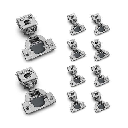 1-1/4 tommer Overlay Soft Close Skjulte Hængsler Til Face Frame Dør Kontrol Lukkehastighed Selvluk Sølv