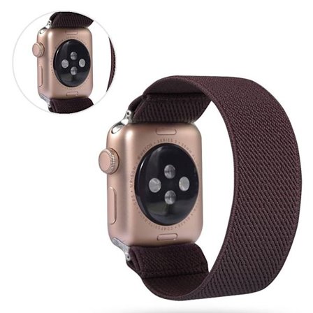 Apple Watch Series 5 40mm solid color nylon watch band - Coffee