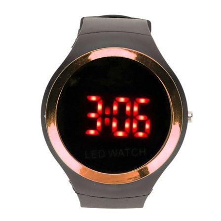 Barn Digital Watch Student Fashionabla röd LED Outdoor Sports Watch Födelsedagspresent för vardagen Rose Gold