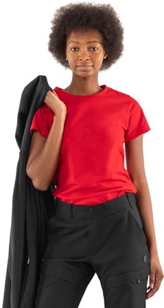 Fristads Dam Acode heavy T-shirt 1917 HSJ, dam, Röd