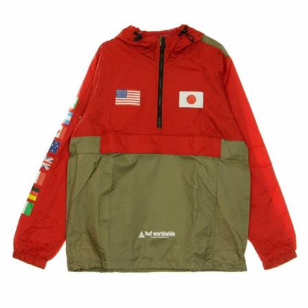 HUF Light Jas , Rood , Heren , Maat: XL