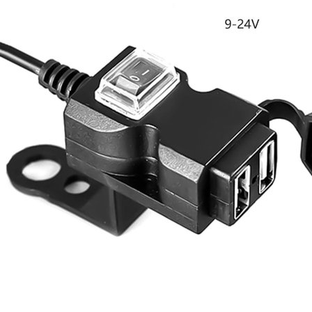 Motorsykkel Strømadapter Motorsykkel USB-lader 9-24V 9-24V