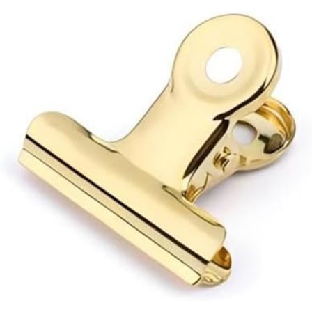 30 kpl 22 mm metallisia kultaisia paperiliittimiä