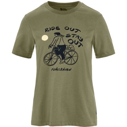 Fjällräven Hoja Iväg T-Paita XL - Naiset - Green - T-paidat ja topit