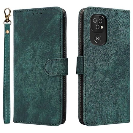 Lompakkokotelo Doro 8100/8200 -puhelimelle PU-nahkaa, jalustalla ja hihnalla