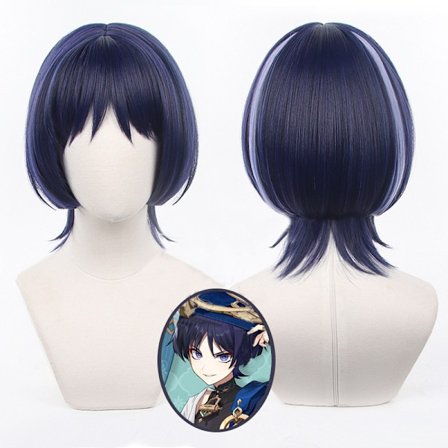 Genshin Impact Wanderer Cosplay Wig Varmebestandig syntetisk Wi