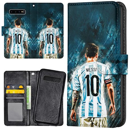 Samsung Galaxy S10 - Lommebok Deksel Messi