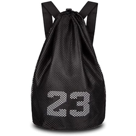 Fotball volleyball bag, basketball bag, snørestrammefotballbag, snørestrammesekk, nettingsekk, treningssekk, egnet for sport