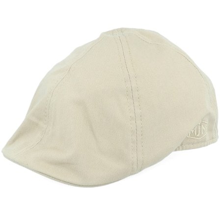 MJM Hats - Beige flatcap Caps - Tiel Organic Cotton Beige Flat Cap @ Hatstore