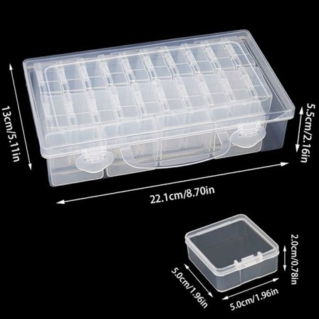 Diamond painting Förvaringslåda Nail Art Rhinestone Case