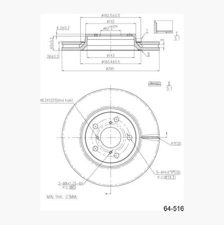 Bromsskiva - Biltema