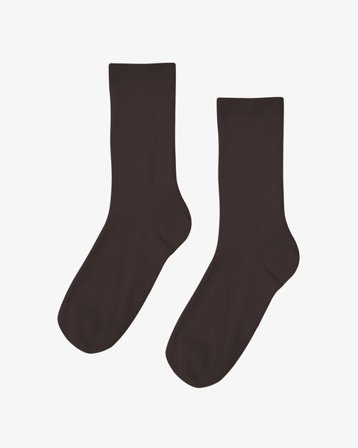 Women Classic Organic Sock - Coffee Brown - Female - 36-40