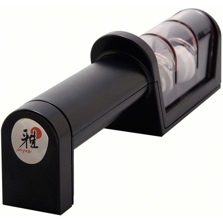 Miyabi Toishi Pro sknivsliper med 2 slipehjul - Keramisk og diamant ' - 'Svart