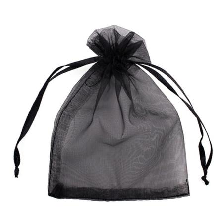 100 stk. Beskyttelsespose til druer - Organzapose - 13*18cm - Sort