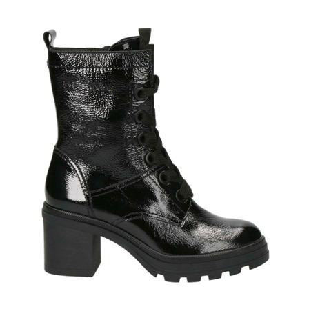 Caprice, Casual Patent Leather Booties Zwart, Dames, Maat:38 EU
