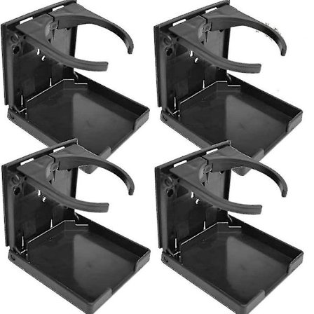 4 stk Plastbilholder Foldbar Bil Drikkholder