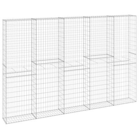 Vidaxl Gabionmur Galvaniserat Stål 300x30x200 Cm Silver
