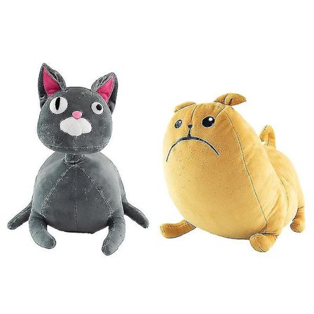 Noodle ja Bun pehmolelut söpö pehmeä täytetty anime kissa ja koira kodin sisustus nukkeja lapsen syntymäpäivälahja Hl1