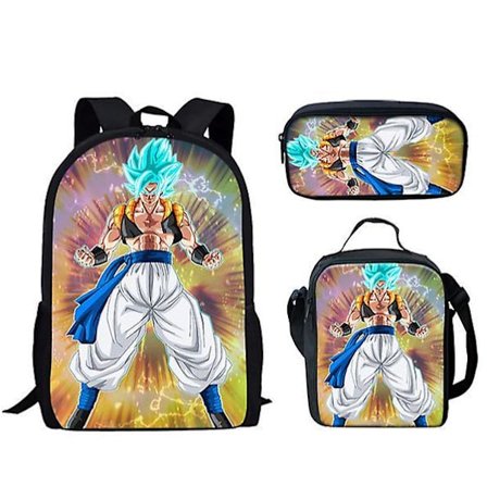 Dragon Ball Elementary School Tema Skoletaske 3-delt Sæt Computertaske Messenger Taske Penalhus