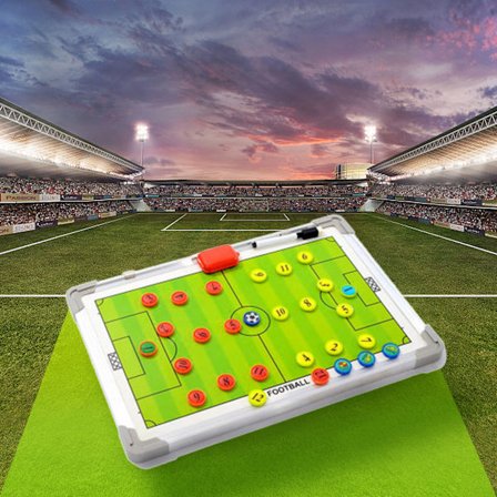 Aluminiumlegering Fotboll Magnetic Tactical Board
