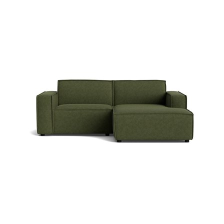 Lyon kleines Chaiselongue-Sofa, rechts, Aragon Grün, modernes Design, kompakte Version unseres Bestsellers, ideal für kleine Räume, 80cm