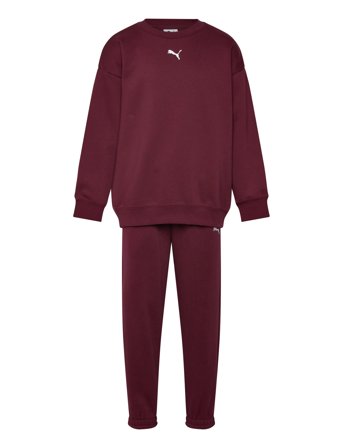 Loungewear Over D Sweat Suit G Burgundy PUMA