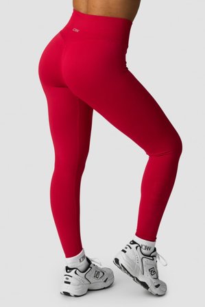 ICANIWILL - Define Seamless V-shape Tights Red Cherry - Trikoot - Naiset - Treenivaatteet ICIW:ltä