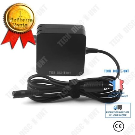Computeroplader - TECH DISCOUNT - 90W - Automatisk spændingsjustering - Sort - 260g