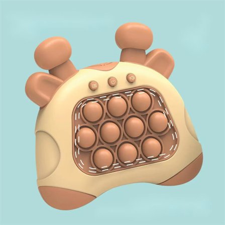 Trykk Trykk Leker med Lys, Lommespill for Barn, Trykk Boble Spill, Kult Lommespill for Barn Barn og Voksne, Brun