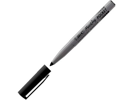 BIC Märkpenna Marking Pocket 1445, permanent märkpenna, linjebredd på 1,1 mm - Lyreco - Kontorsmaterial - Pennor - Märkpennor - Rund spets