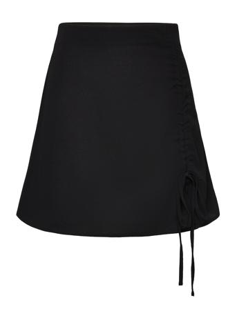Onlnova Lux May Ruching Skirt Solid Ptm Black ONLY