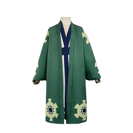 Roronoa Zoro Cosplay Kostume Kimono Robe Kappe Bælte Fuld Dragt Fo