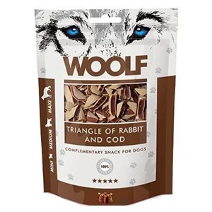 Woolf Rabbit & Cod Triangle 100g