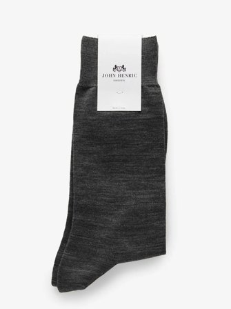 John Henric Men's Graue Socken Size 39-42